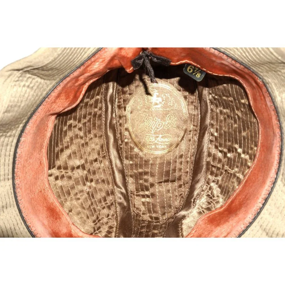 Vintage Fedora, Flip It Hat, Size 6 7/8 Cap, Feather, Foldable Brim, Crushable, - Picture 10 of 10